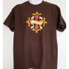 T-shirt Homme  occitan  Chasse coloris chocolat