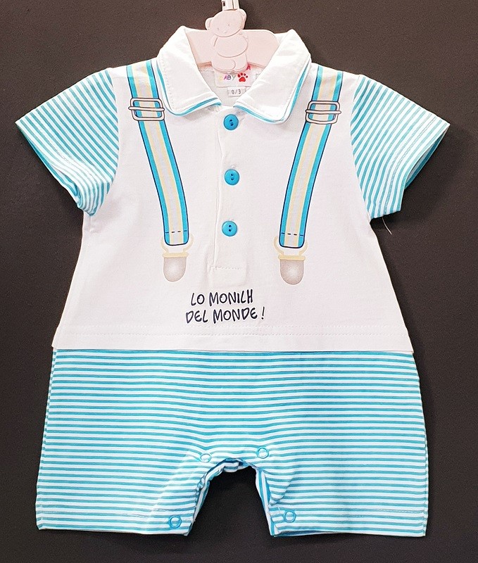 Barboteuse garçon Lo monilh del monde