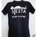 T-shirt Homme humour occitan Sièsta noir