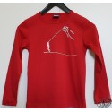 T-shirt Enfant manches longues Cerf-volant rouge