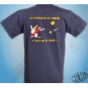 T-shirt Homme humour occitan Lo solelh me fa cantar, Paris me fa cagar