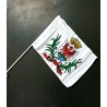 Lot 10 drapeaux Nissa mât PVC