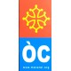 Auto-collant plaque moto croix occitane et OC