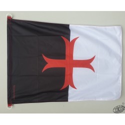 Drapeau baussant - étendard des templiers beaucéant - pavillon ordre du temple