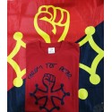 Lot t-shirt Farem tot petar (en occitan : on va tout casser) et drapeau Farem tot petar