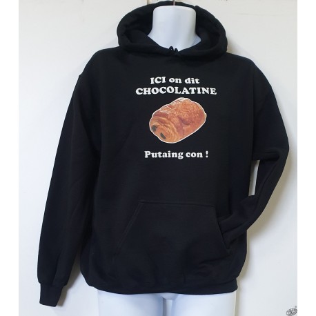 Sweat chocolatine sweat-shirt humoristique pain au chocolat