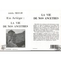 Livre " En Ariège, la vie de nos ancêtres" d'Adelin Moulis