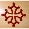Lot 3 croix occitanes fonte ROUGE 30cm