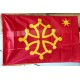 Drapeau occitan AVEC étoile en 70cmx100cm