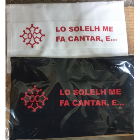 Masque de protection Humour occitan Lo solelh me fa cantar...