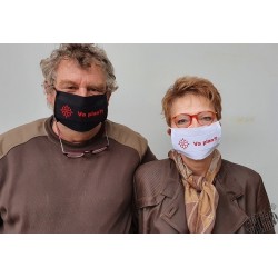Masque de protection coton en occitan Va plan ? (ça va ?)