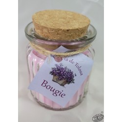 Bougie d'ambiance parfumée à la violette