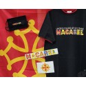 Lot fan de Macarel avec T-shirt,drapeau occitan,masque protec tion et 2 auto-collants