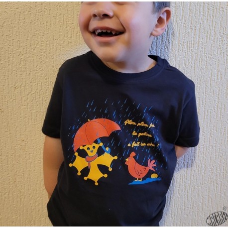 T-shirt enfant comptine en occitan La galina