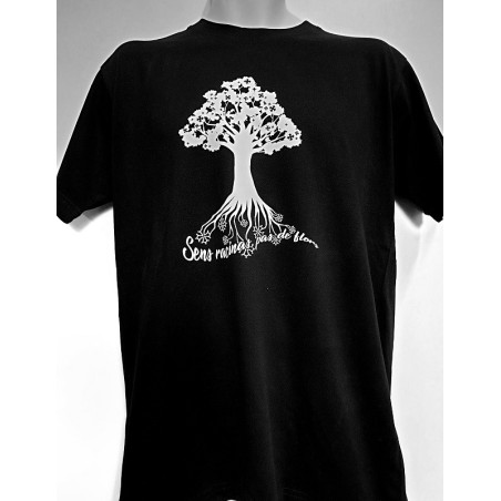 T-shirt Homme en occitan Arbre : Sens racinas, pas de flors