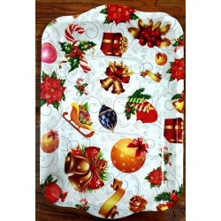 Plateau rectangulaire déco Noël