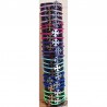 Lot 24 bracelets couleur réglables croix occitane acier inoxydable