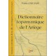 Dictionnaire toponymique de l'Ariège de Patrici Poujade