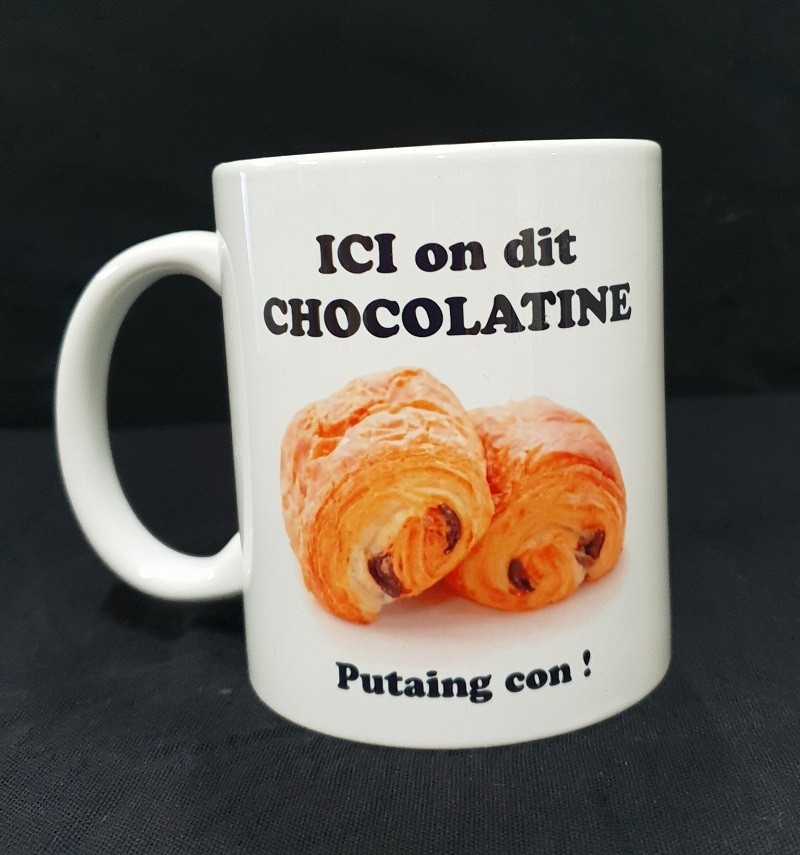 Lot 12 mugs chocolatine