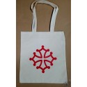 Sac coton (tote-bag) croix occitane