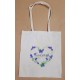 Sac coton ( ou tote-bag ) Coeur violettes Toulouse