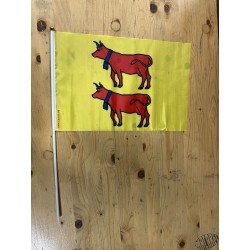 lot 10 drapeaux Béarn manche PVC