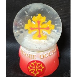 Boule de neige croix occitane