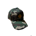 Casquette américaine croix occitane camouflage vert