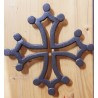 Lot 4 dessous de plat croix occitane ajourée marron vieilli