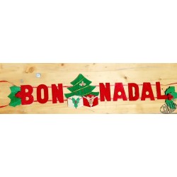 guirlande Bon Nadal (Joyeux Noël) feutrine