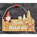 Déco bois à suspendre Bon Nadal