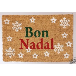 Paillasson de Noël rectangulaire inscription Bon Nadal