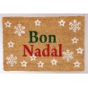 Paillasson de Noël rectangulaire inscription Bon Nadal
