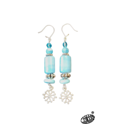 Boucles d'oreilles croix occitane Un amour de turquoise