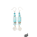 Boucles d'oreilles croix occitane Un amour de turquoise