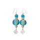 Boucles d'oreilles occitanes Ciel d'azur