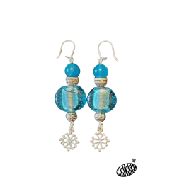 Boucles d'oreilles occitanes Ciel d'azur