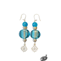 Boucles d'oreilles occitanes Ciel d'azur