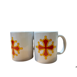 Mug blanc Croix occitane