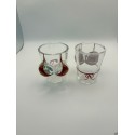 Lot de 2 verres à liqueur 3d