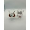 Lot de 2 verres à liqueur 3d
