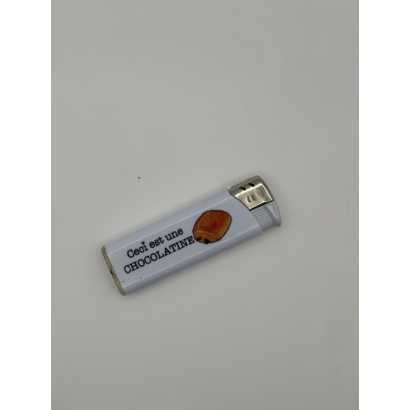 Briquet rechargeable Chocolatine blanc