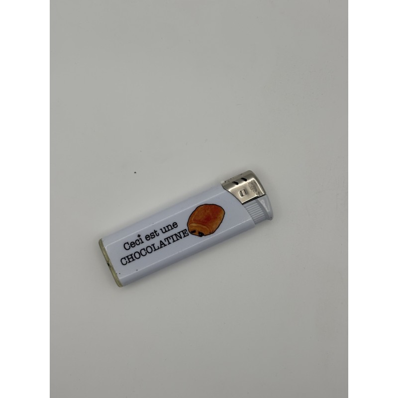 Briquet rechargeable Chocolatine blanc