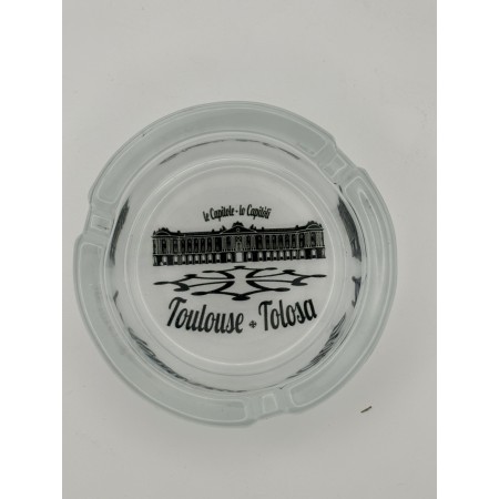 CENDRIER TOULOUSE EN VERRE