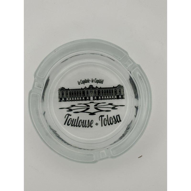 CENDRIER TOULOUSE EN VERRE