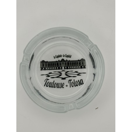CENDRIER TOULOUSE EN VERRE