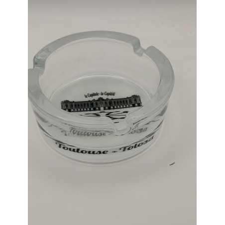 CENDRIER TOULOUSE EN VERRE