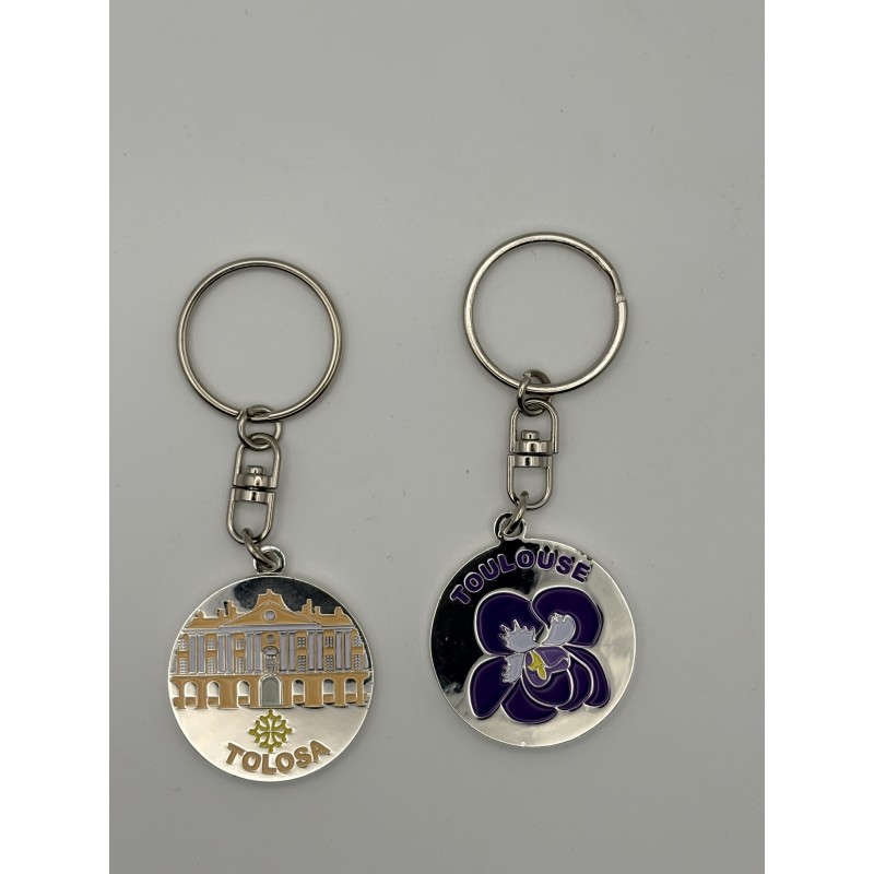 Porte-clés METAL CAPITOLE DOS VIOLETTE