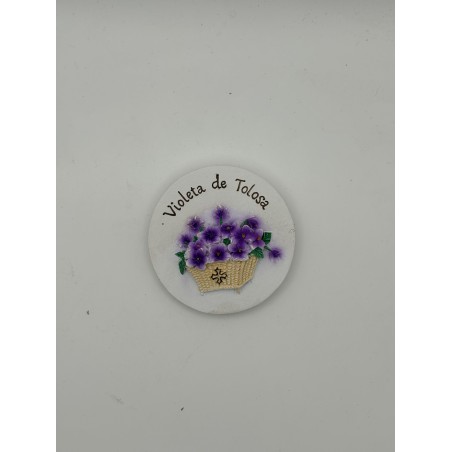 magnet ROND PANIER DE VIOLETTE
