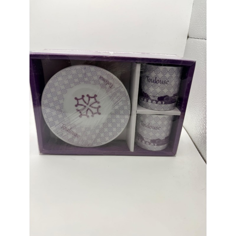 LOT 24 SETS DE TASSES VIOLETTE